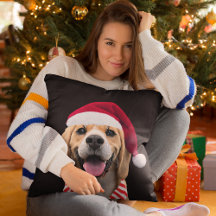 Hund Pet Photo med Digital Santa Hat Scarf Gift