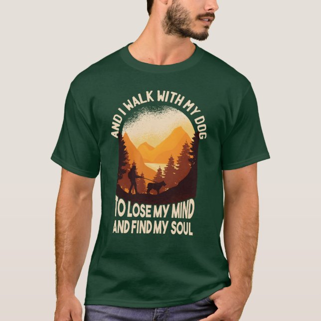Hund petanimals ForestWalk dogmoms dogdad lusfri f T Shirt (Framsida)