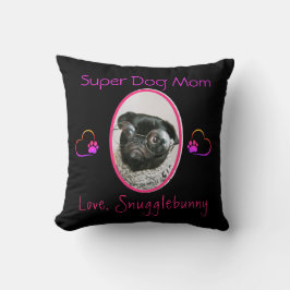 Hund Photo Best Hund Heart Paw Print Kudde