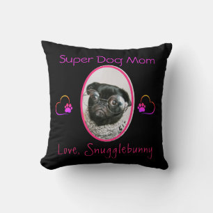 Hund Photo Best Hund Heart Paw Print Kudde