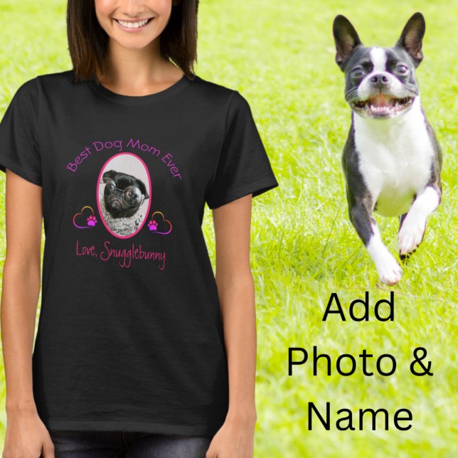 Hund Photo Best Hund Heart Paw Print T Shirt (Skapare uppladdad)