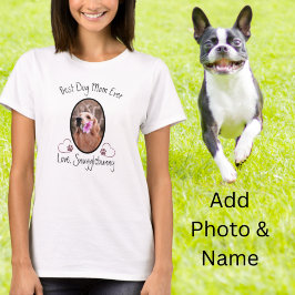 Hund Photo Best Hund Heart Paw Skriv ut T-Shir T Shirt