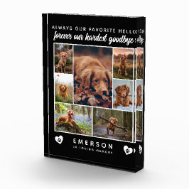 Hund Photo Block Collage Hardest Adjö Memorial