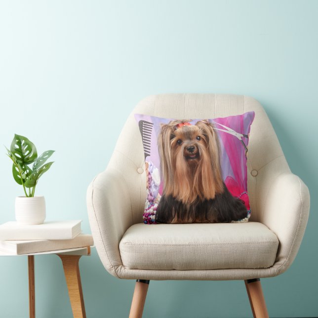Hund Photo Dekorativ kudde (Stol)