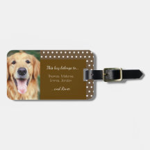 Hund Photo Family Namn Polka Dot Brown