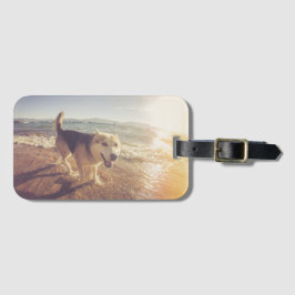Hund Photo Gift-Personlig Bagagebricka