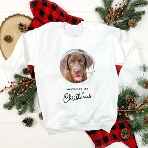 Hund Photo Helgdag för Pet-julens Personlig Lång Ärmad Tröja