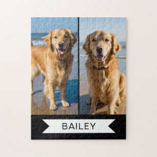 Hund Photo Personlig Jigszle Puzzle Pussel