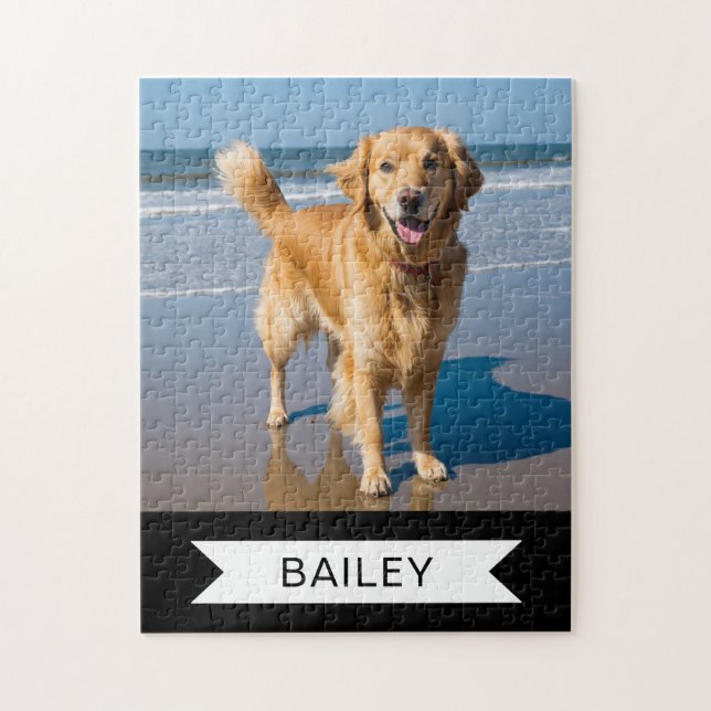 Hund Photo Personlig Jigszle Puzzle Pussel (Vertikal)