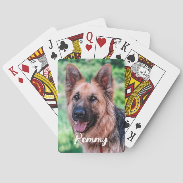 Hund Photo - sällskapsfoto - Hund älskare Casinokort (Baksidan)