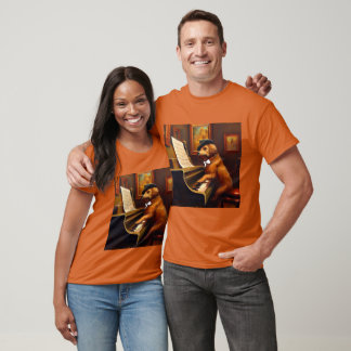 Hund Piano Player T Shirt