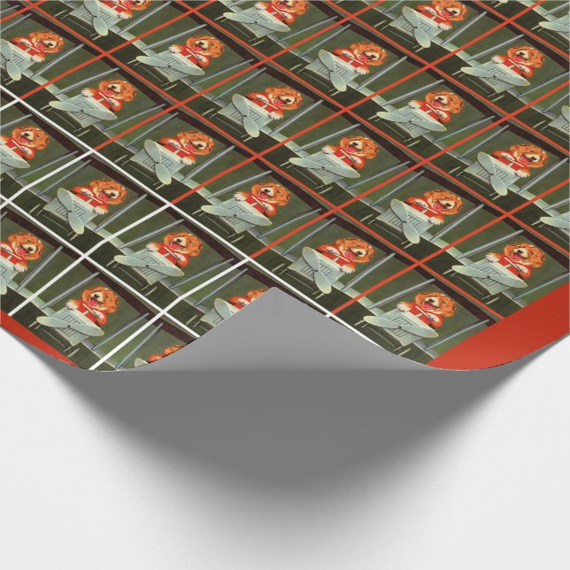 hund pilot presentpapper (Hörn)