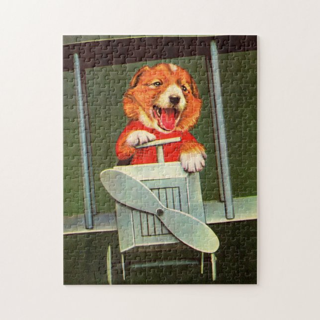 hund pilot pussel (Vertikal)