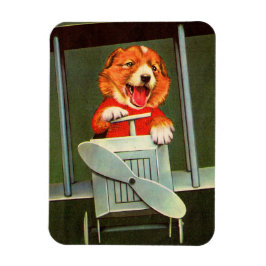 hund pilotutskrift magnet