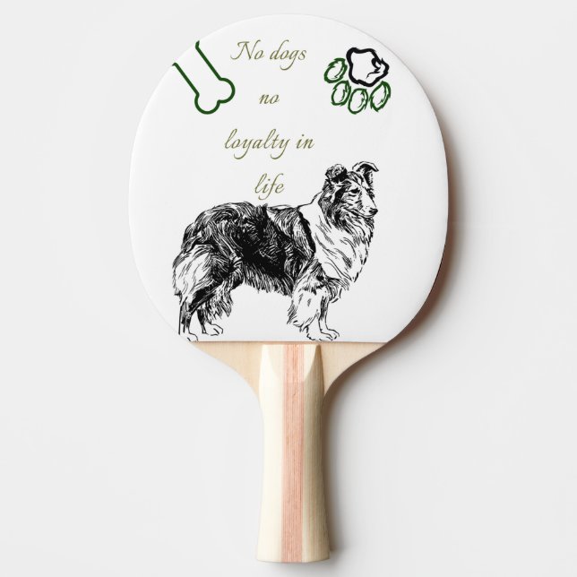 Hund  pingisracket (Framsidan)