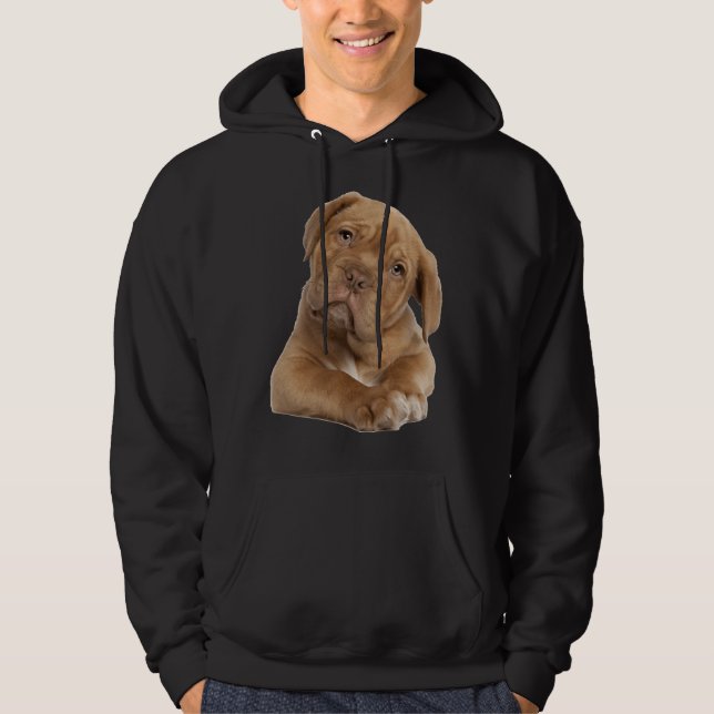 Hund Pitbull Hoodie (Framsida)