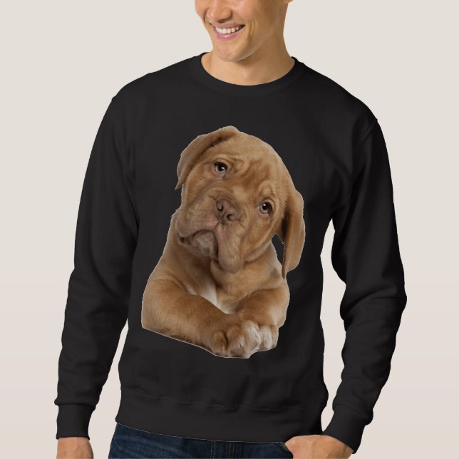 Hund Pitbull Lång Ärmad Tröja (Framsida)