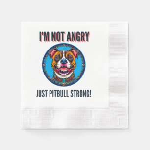 Hund pitbull pappersservett
