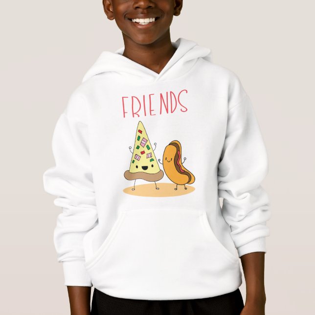 Hund Pizza och Hett Best Friend T Shirt (Framsida)