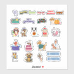 Hund Planner Stickers Klistermärken<br><div class="desc">Om du tar tag i en av mina Cavalier- eller Hund-planerare, så är de här vackra hund till dig. Jag har skapat några klistermärken för roligt som du kan använda i hund för personlig. 8-tumsstrecket är det bästa valet för dessa storleka. Kolla in mina ursprungliga hund här. https://www.zazzle.com/collections/cavalier_paper_stickers_calendars_and_magnets-119756828251293418?rf=238521472272171599 Se till...</div>