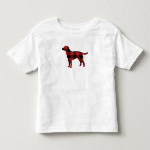 Hund Play Buffalo Check Silhouette jul T Shirt