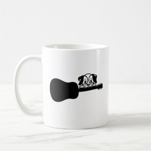 Hund play guitar kaffemugg