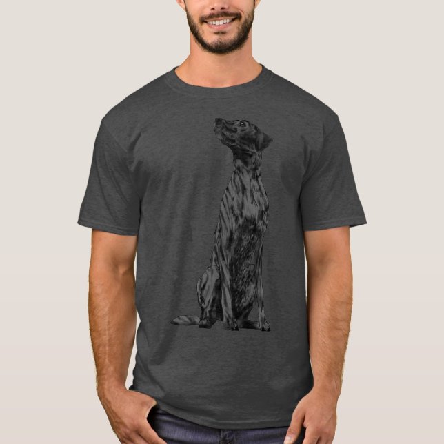 Hund Plott Hound T Shirt (Framsida)