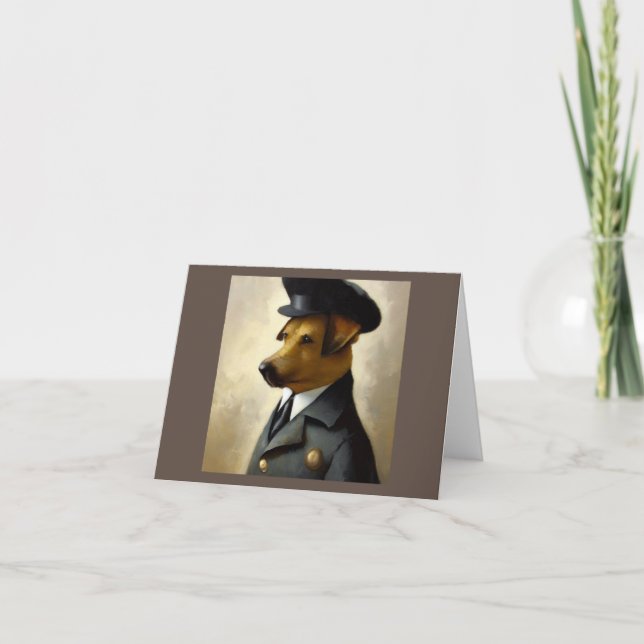 Hund Policeman Kort (Framsida)