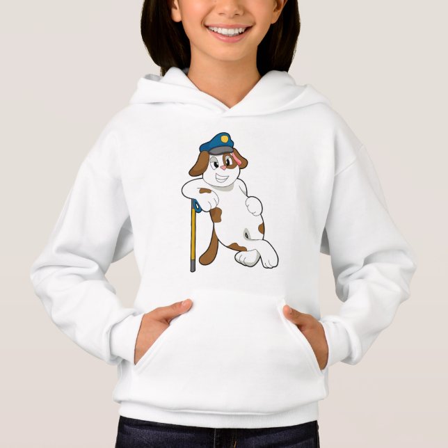 Hund Polischef T Shirt (Framsida)