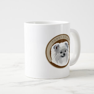 Hund Pommern Jumbo Mugg