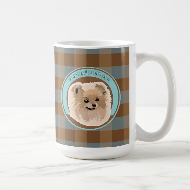 Hund Pommern Kaffemugg (Höger)