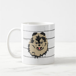 Hund Pommern Painting Shiplap Coffee Mugg