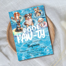 Hund Pool Pawsome Party