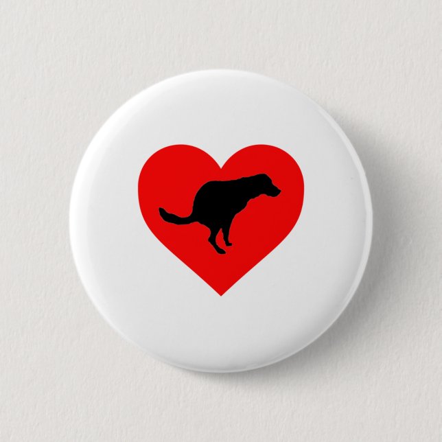 Hund Poop Heart Knapp (Framsida)