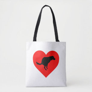 Hund Poop Heart Tygkasse