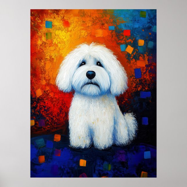 Hund Porträtt Art Poster (Framsidan)