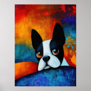 Hund Porträtt Art Poster