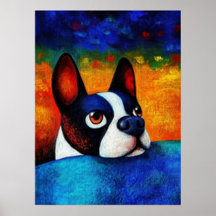 Hund Porträtt Art Poster