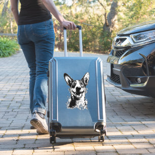 Hund Porträtt för stolt Jack Hundägare Klistermärken