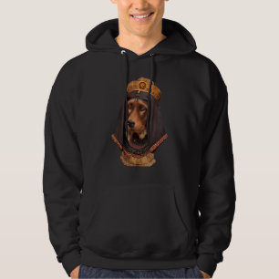 Hund porträtt i en antikens hund som Cleopatra Hoodie