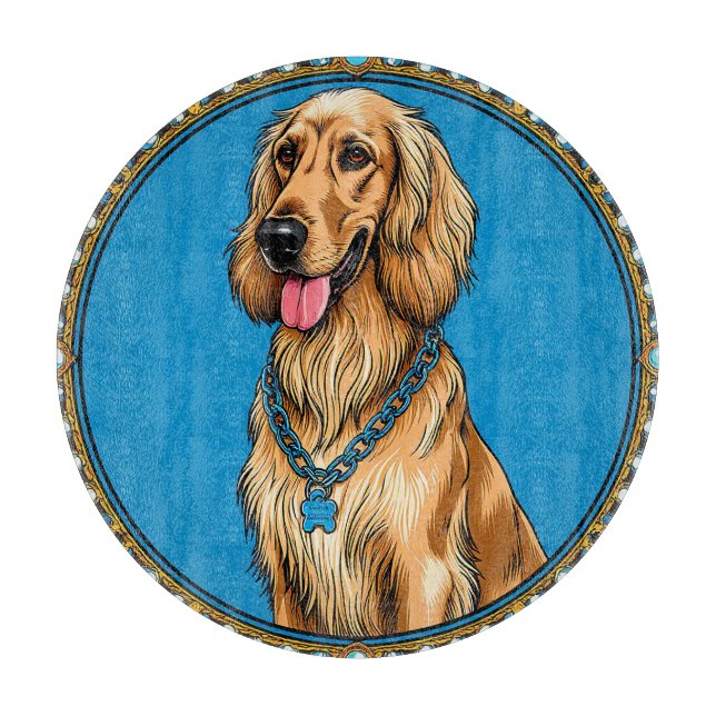 Hund Porträtt i Ornate Ram (Framsidan)