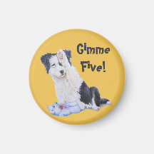 hund porträtt målning av den söta gräns-kolvar