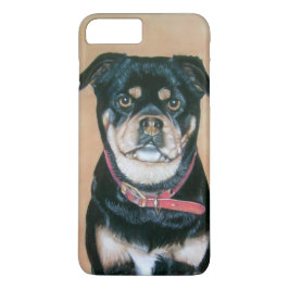 hund porträtt-målning av svartvitt och solkräm