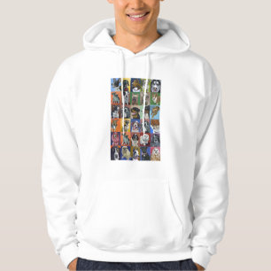 Hund- porträttseriemanar Hoodie