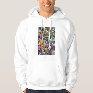 Hund- porträttseriemanar Hoodie
