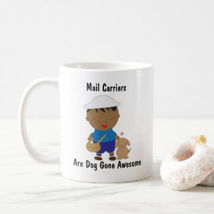 Hund Postarbetare Black Mail Carrier Analize Kaffemugg