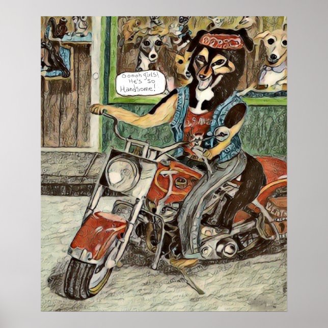 🏍️ Hund 🐕 Poster (Framsidan)