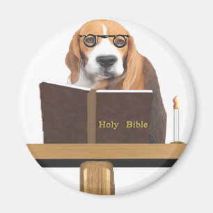 Hund Preacher Magnet