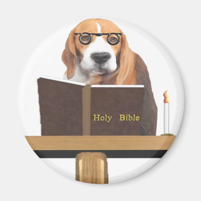 Hund Preacher Magnet (Framsidan)