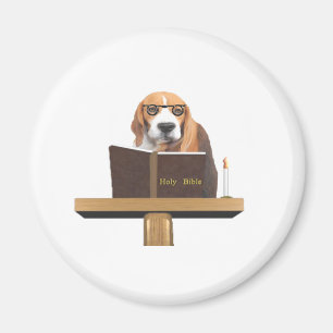 Hund Preacher Magnet